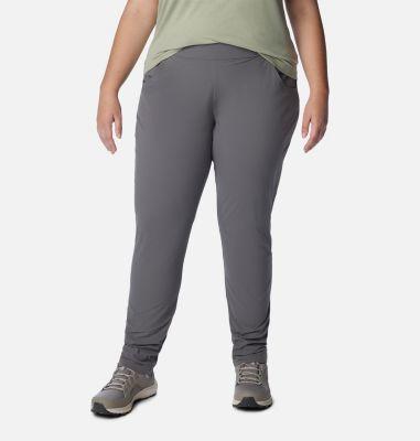 Columbia Plus Size Anytime Casual Pull-On Pants (Black) Women's Casual Pants Product Image