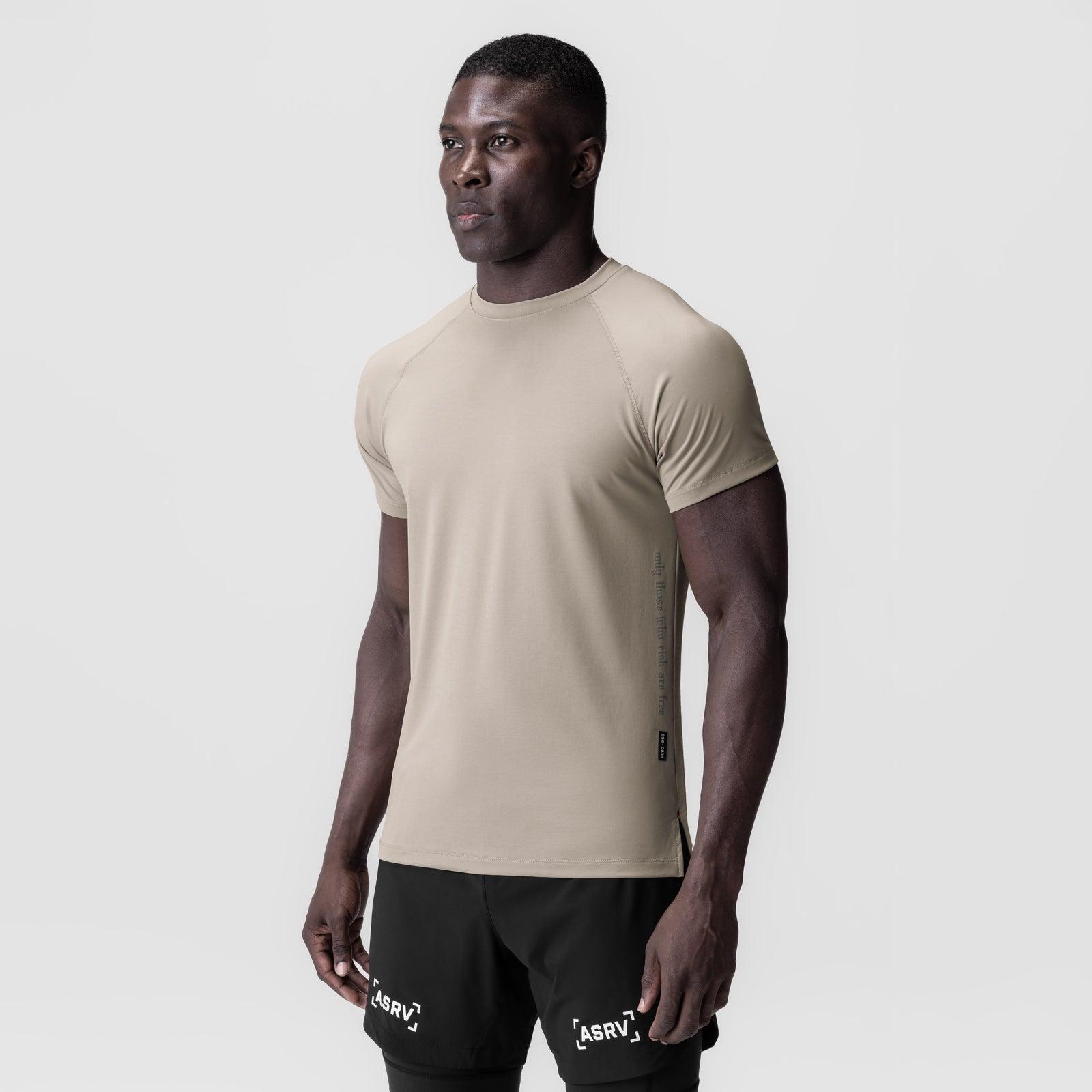 0839. 3D-Lite® 2.0 Lycra® Fitted Tee - Sand Smoke "OTWR" Product Image