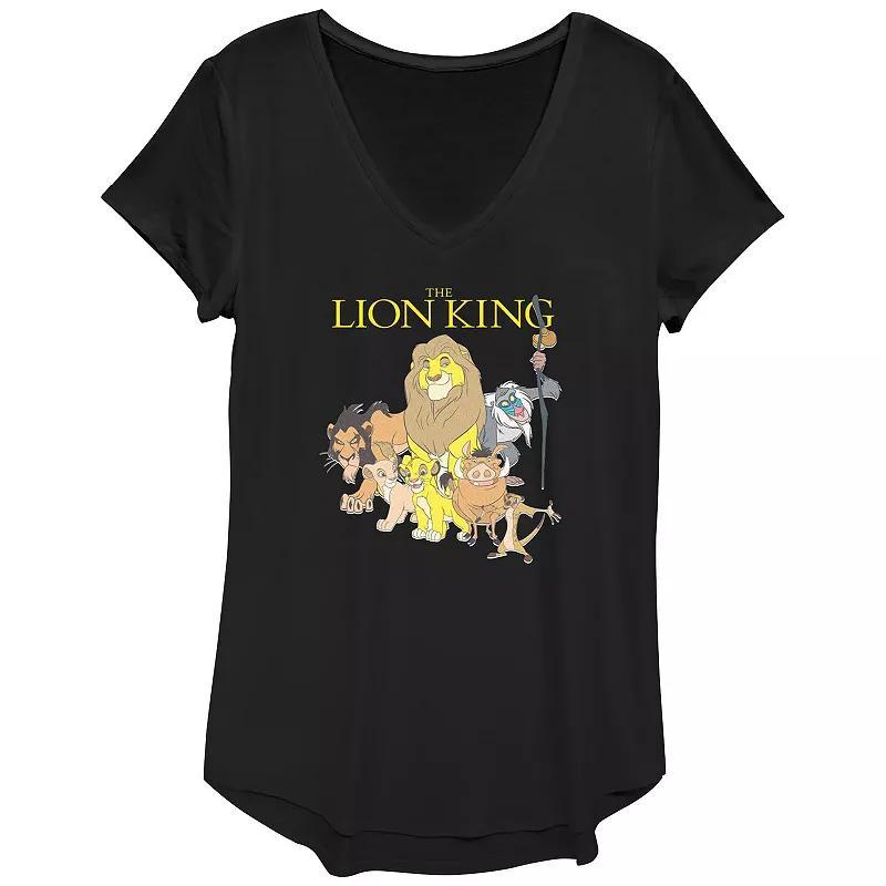 Disneys The Lion King Womens Group Poster Graphic Tee Product Image