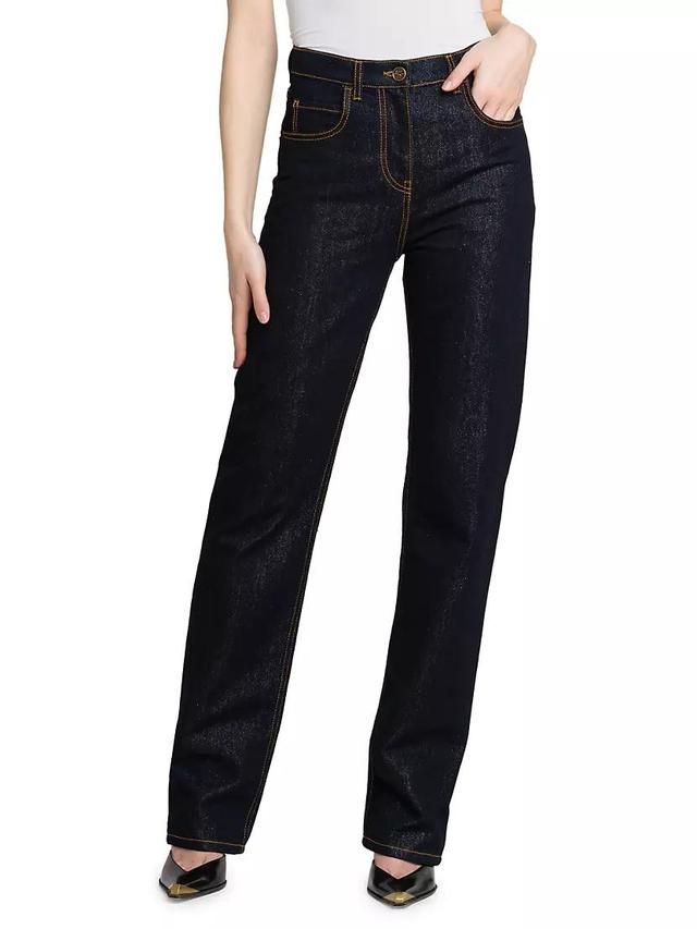 Slim-Straight Mid-Rise Jeans Product Image