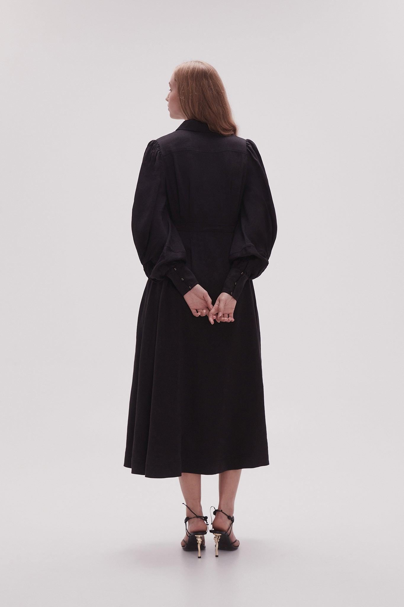 Bonnie Knot Sleeve Midi Dress Female Product Image