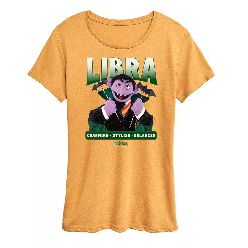 Womens Sesame Street Count von Count Libra Graphic Tee Product Image