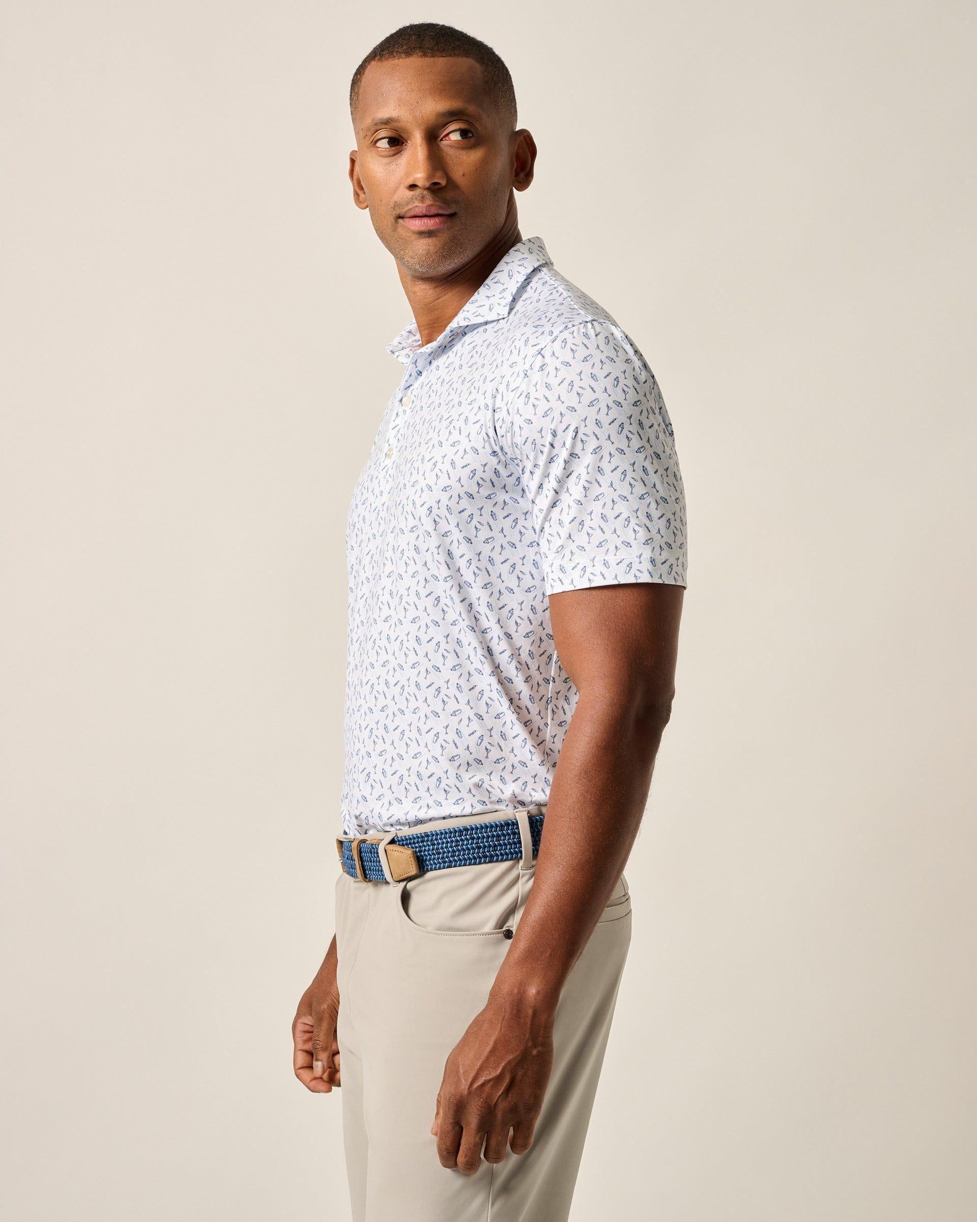 Featherweight Performance Polo - Tini Print Male Product Image