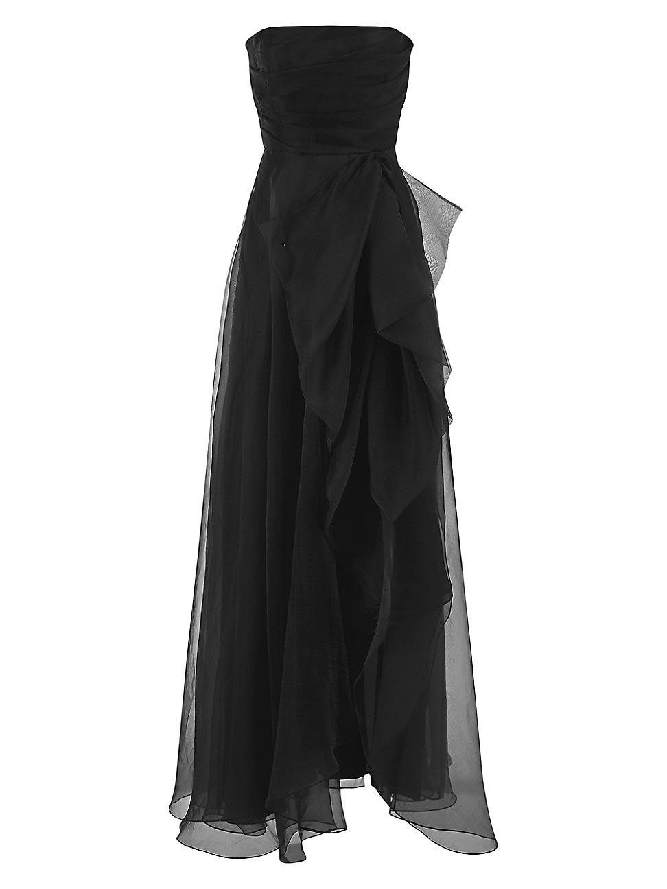 Womens Teresa Draped Tulle Gown Product Image