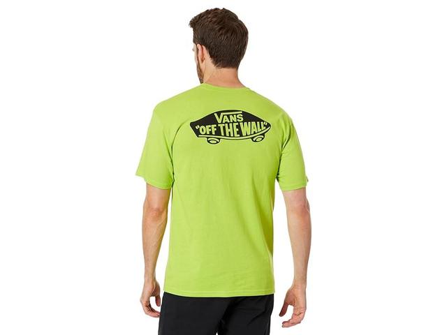 Vans Off The Wall Classic Back Short Sleeve Tee (Lime /Black) Men's Clothing Product Image