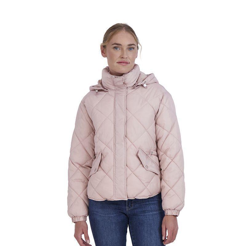 Juniors Sebby Quilted Puffer Jacket, Womens Product Image