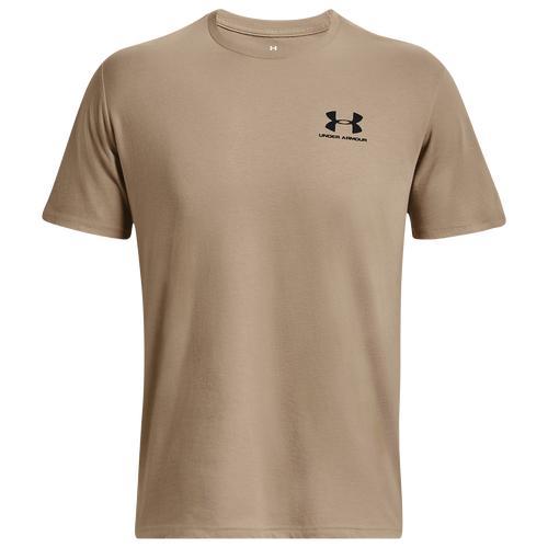 Under Armour Mens Under Armour Sportstyle Left Chest T-Shirt - Mens White/Black Product Image