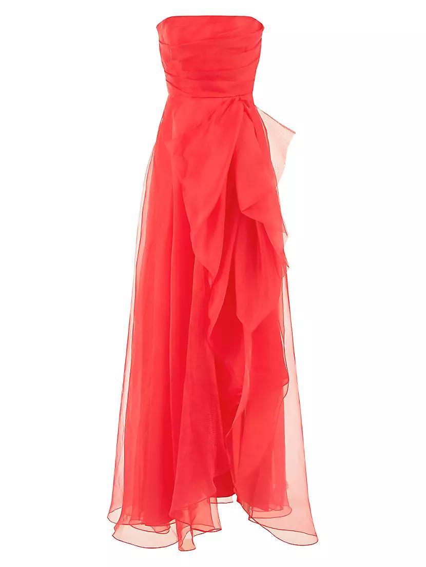 Teresa Draped Tulle Gown Product Image