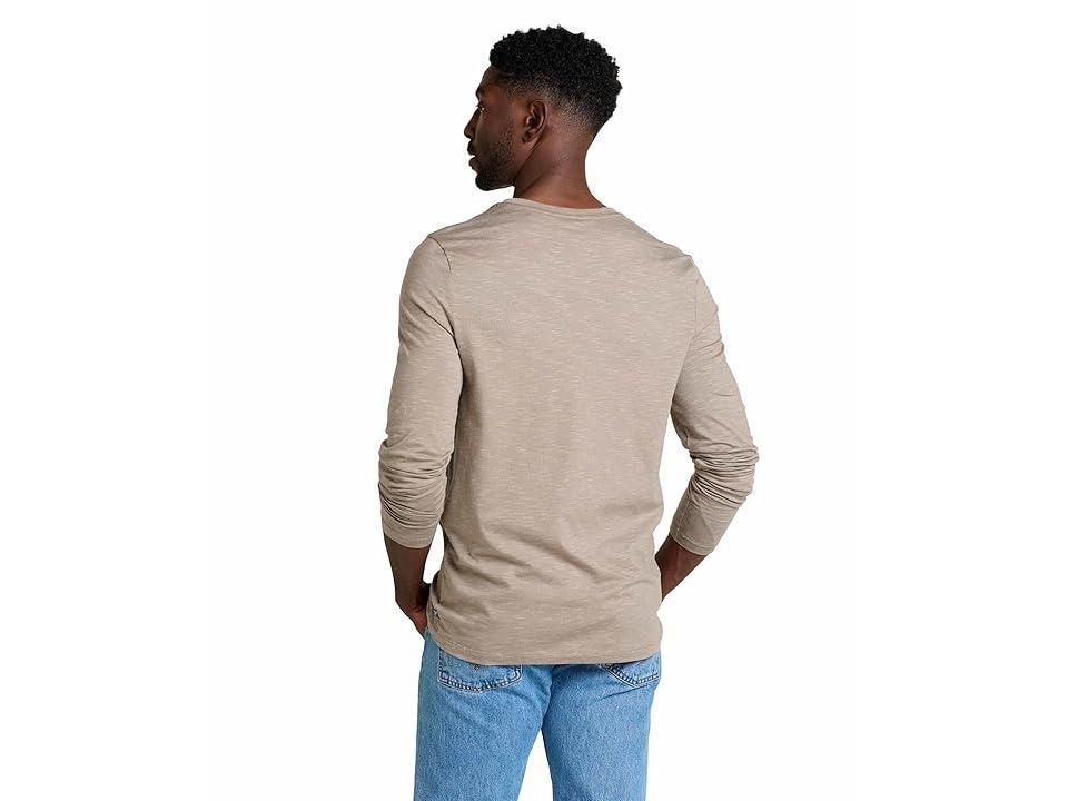 Toad&Co Tempo Long Sleeve Crew (Dark Chino) Men's Clothing Product Image