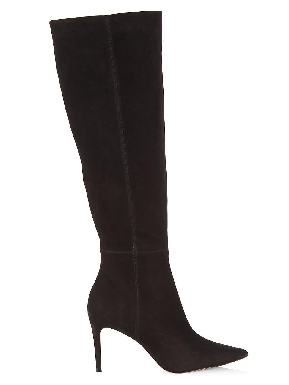 Womens COLLECTION 87MM Suede Stiletto Knee-High Boots Product Image