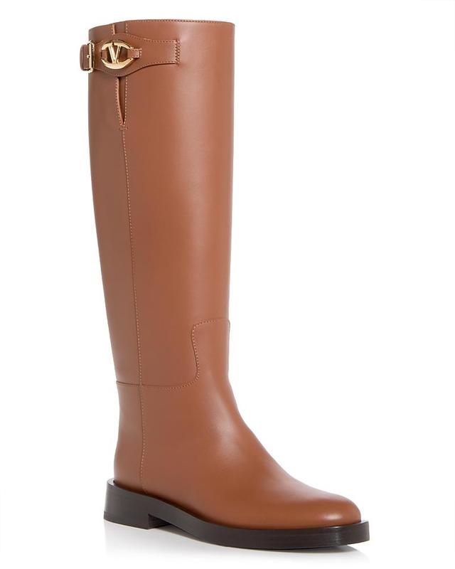 Valentino Garavani Womens Buckled Riding Boots Product Image