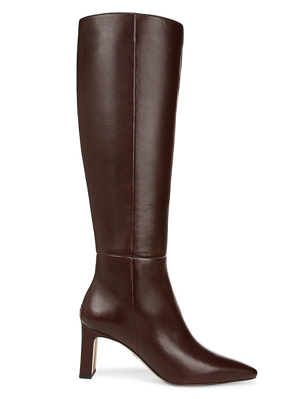 Womens Sylvia 70MM Leather Boots Product Image