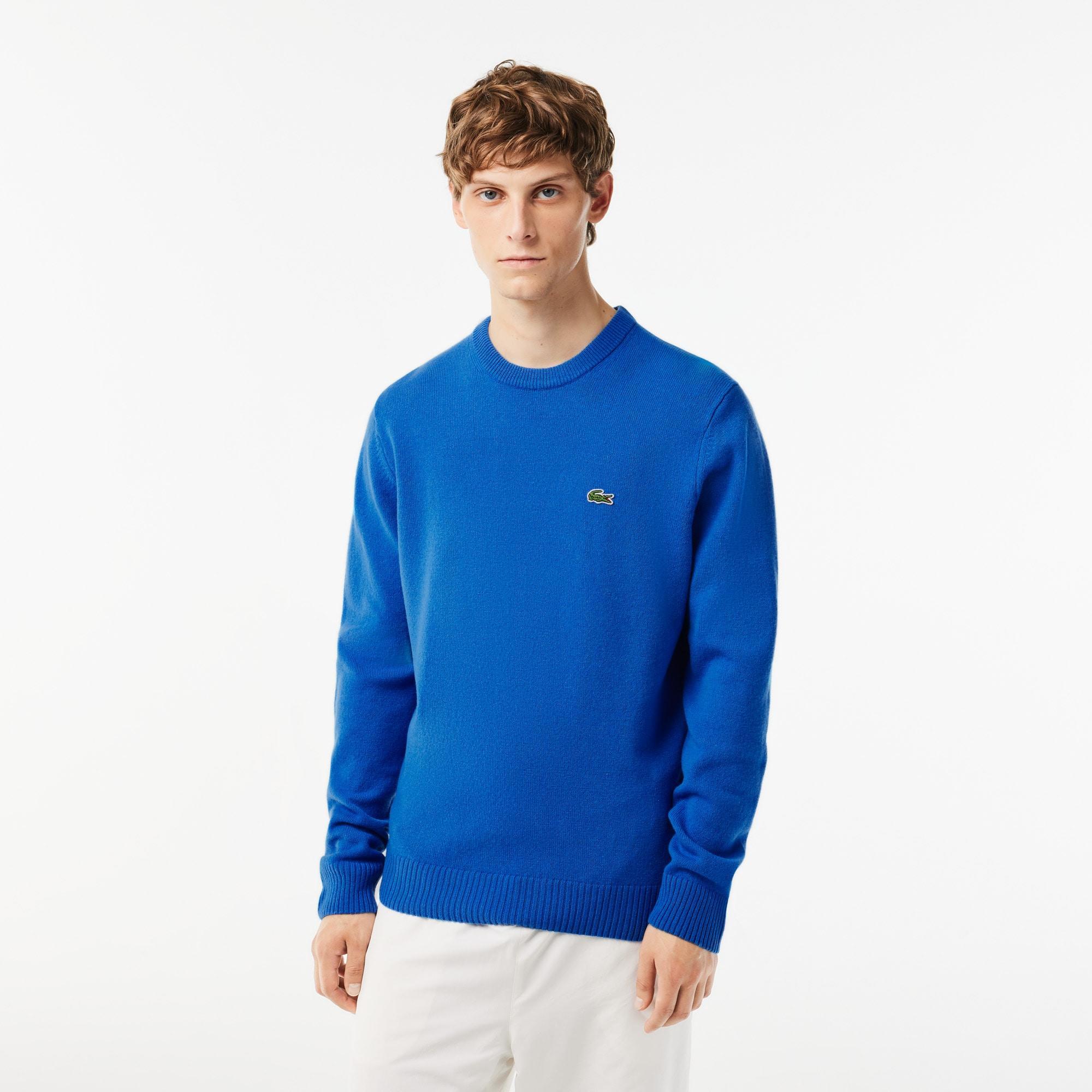 Men's Crew Neck Wool Sweater Product Image