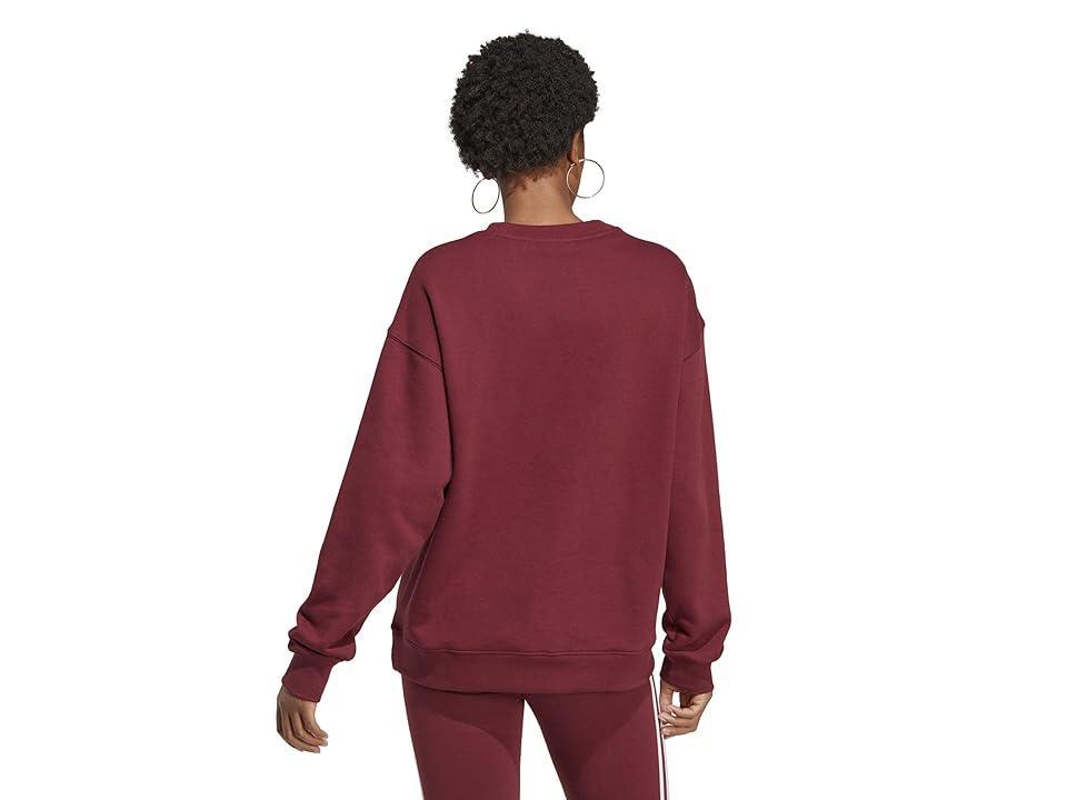 adidas Originals Trefoil Crew Sweatshirt (Shadow ) Women's Sweatshirt Product Image