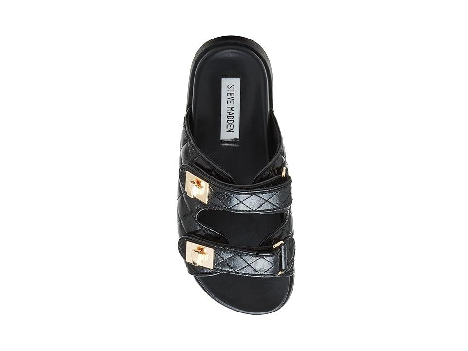 Steve Madden Womens Schmona Double Turn Lock Slide Sandals Product Image