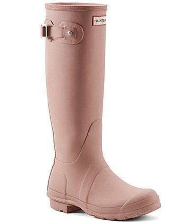 Hunter Womens Original Tall Matte Buckle Strap Rain Boots Product Image