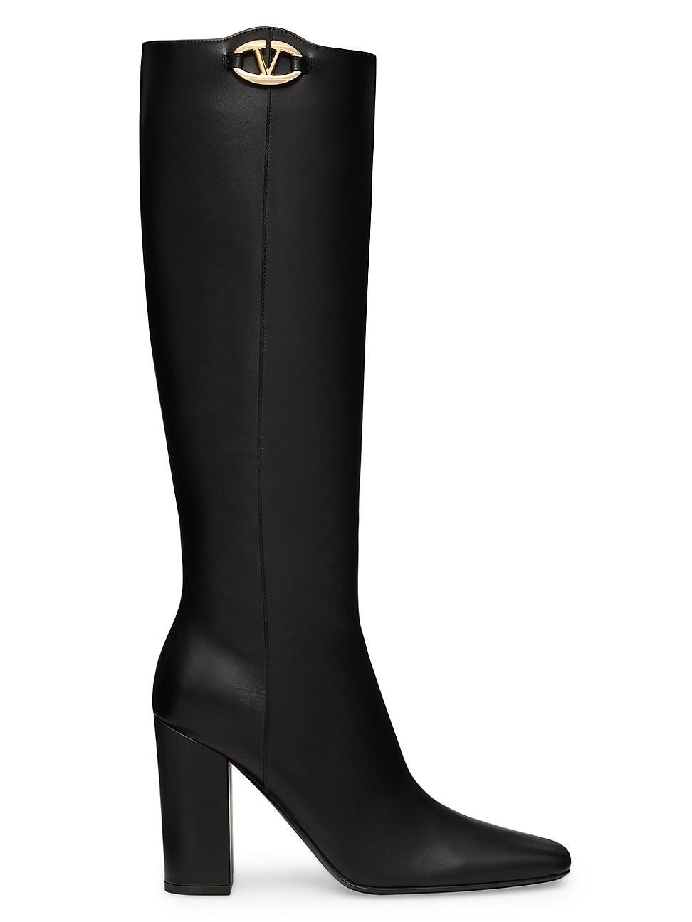 Womens VLogo The Bold Edition Boot in Calfskin 100MM Product Image