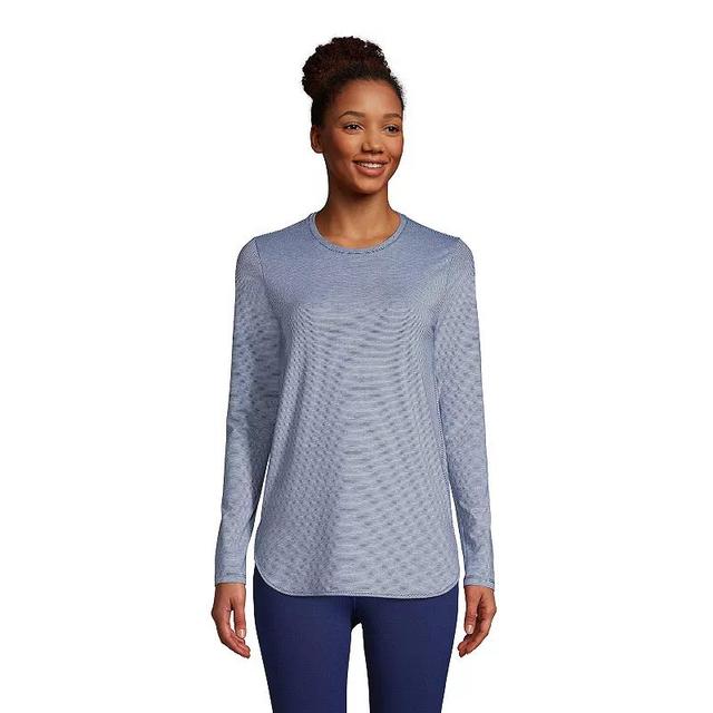 Petite Lands End Moisture-Wicking UPF 50 Long Sleeve Tunic, Womens Product Image