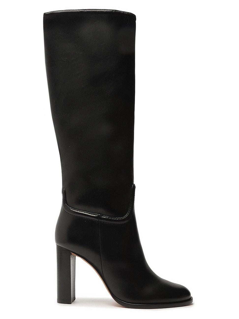 Womens Lauren 90MM Leather Boots Product Image