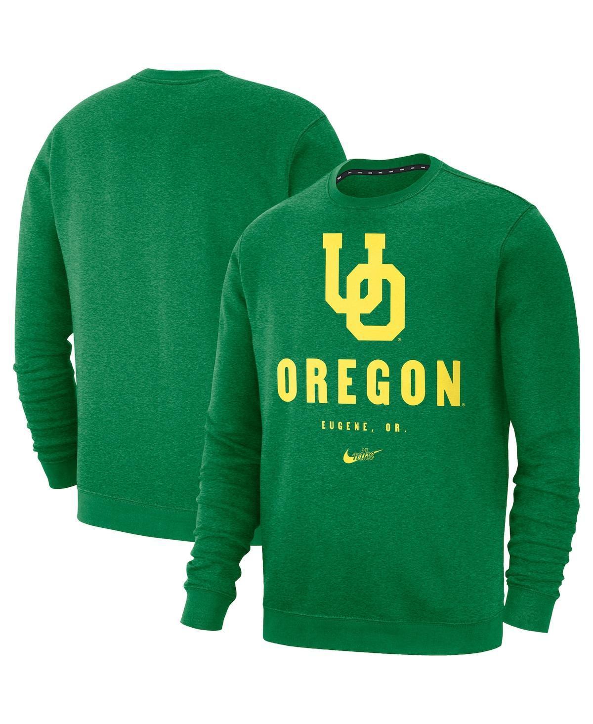 Mens Nike Oregon Ducks Vault Stack Club Fleece Pullover Sweatshirt Product Image