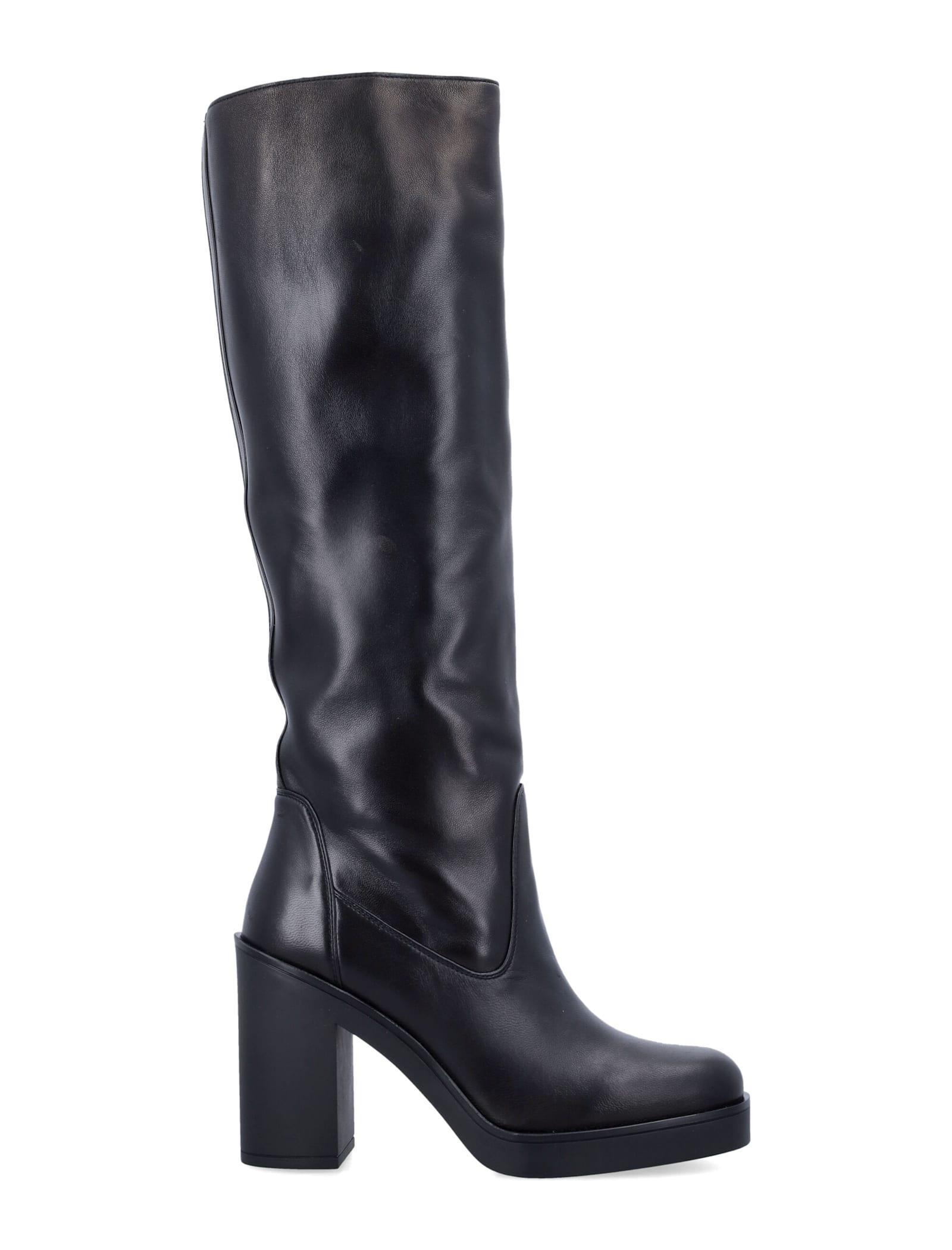 STUART WEITZMAN Leather Bethany Knee-high Boots 80 In Black Product Image