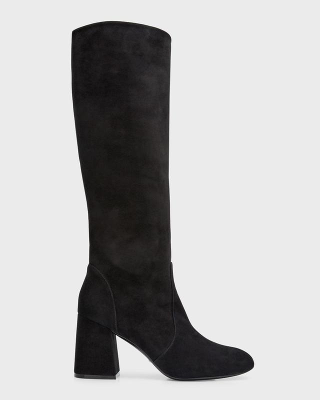 Stuart Weitzman Flare Block Heel Mid Calf Boot Product Image