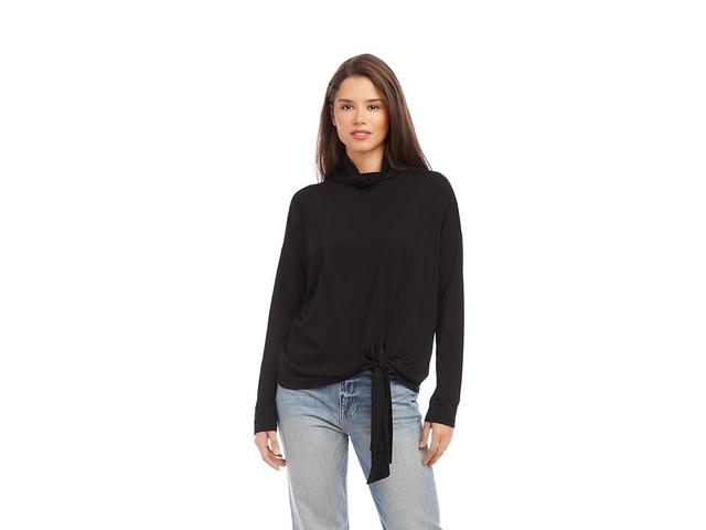 Karen Kane Mock Neck Tie Top 1) Women's Clothing Product Image