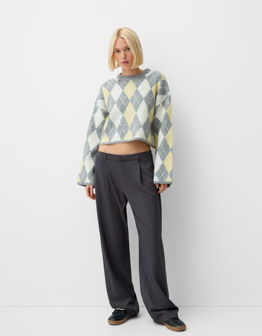 Low-rise baggy pants Product Image