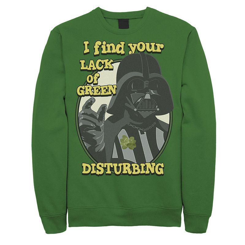 Mens Star Wars Darth Vader I Find Your Lack Of Green Disturbing Fleece Sweatshirt Product Image