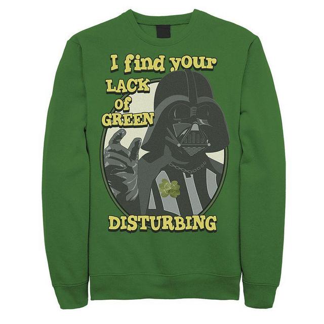 Mens Star Wars Darth Vader I Find Your Lack Of Green Disturbing Fleece Sweatshirt Product Image