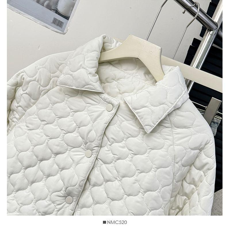 Collared Qulited Jacket Product Image