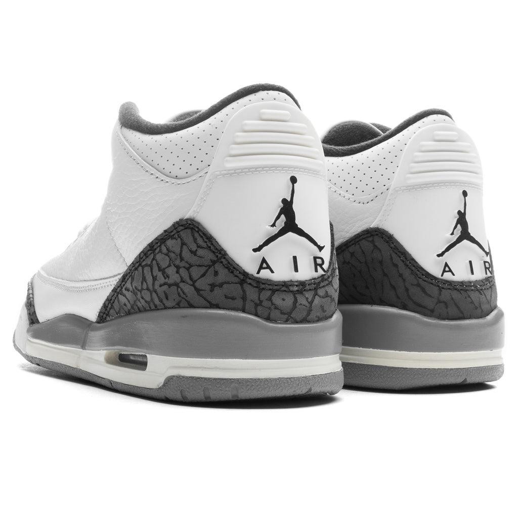 Air Jordan 3 Retro (PS) - Summit White/Fire Red/Cement Grey Male Product Image