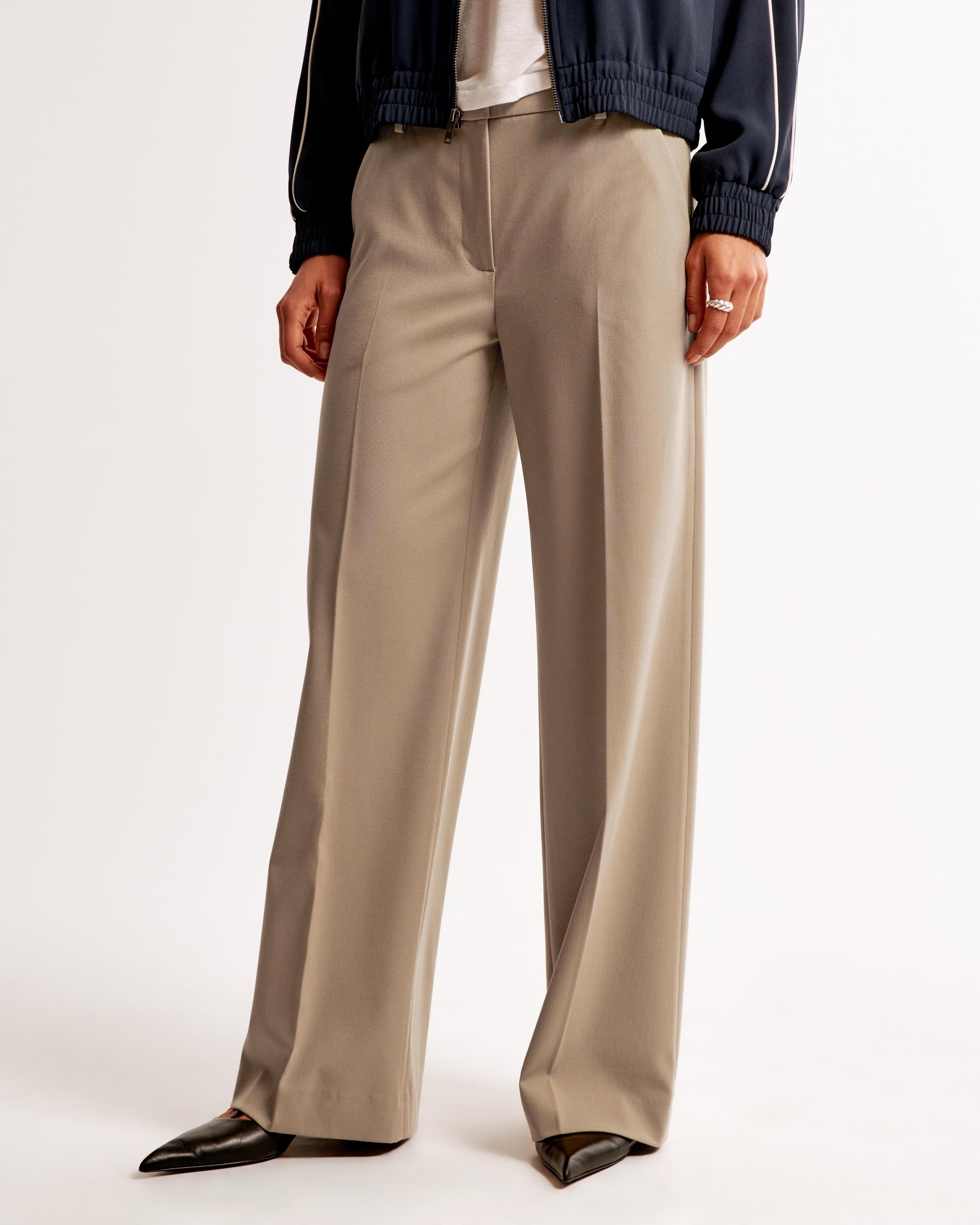 Low Rise Tailored Wide Leg Pant Product Image