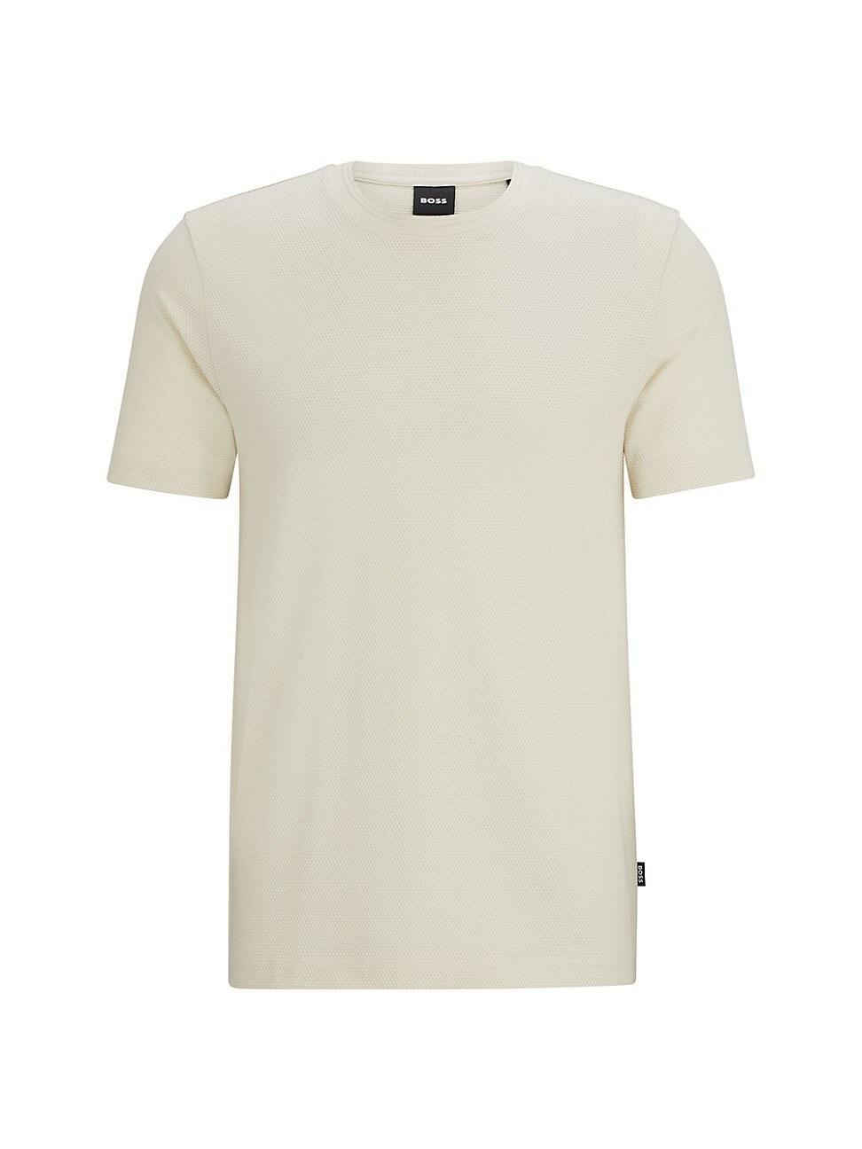 Boss Tiburt Regular Fit Textured Short Sleeve Tee Product Image