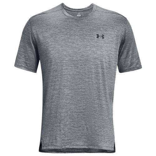 Under Armour Mens Under Armour Tech Vent Short Sleeve - Mens Pitch Grey/Black Product Image