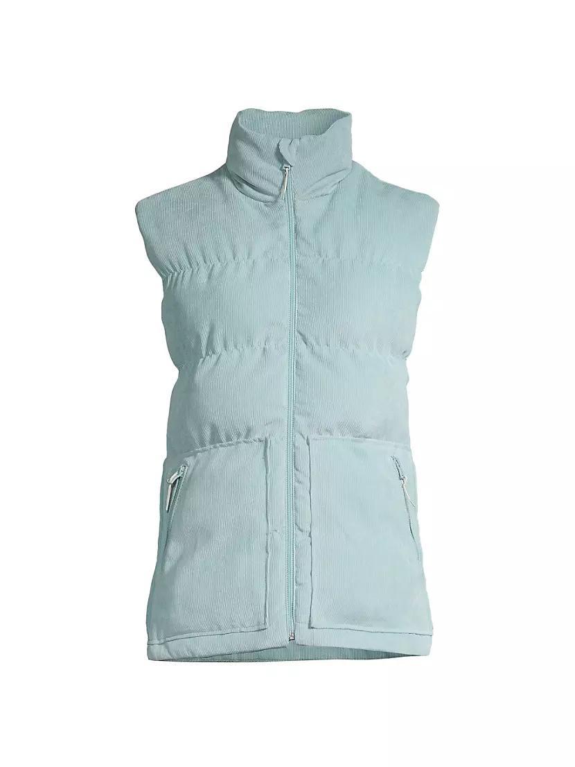 Oversized Corduroy Puffer Vest Product Image