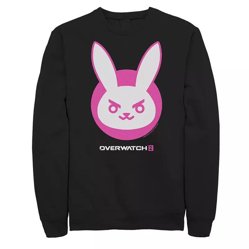 Big & Tall Overwatch 2 D.Va Pink Bunny Icon Graphic Fleece, Mens Product Image