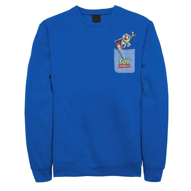 Mens Disney / Pixar Toy Story Buzz & Woody Pocket Sweatshirt Product Image