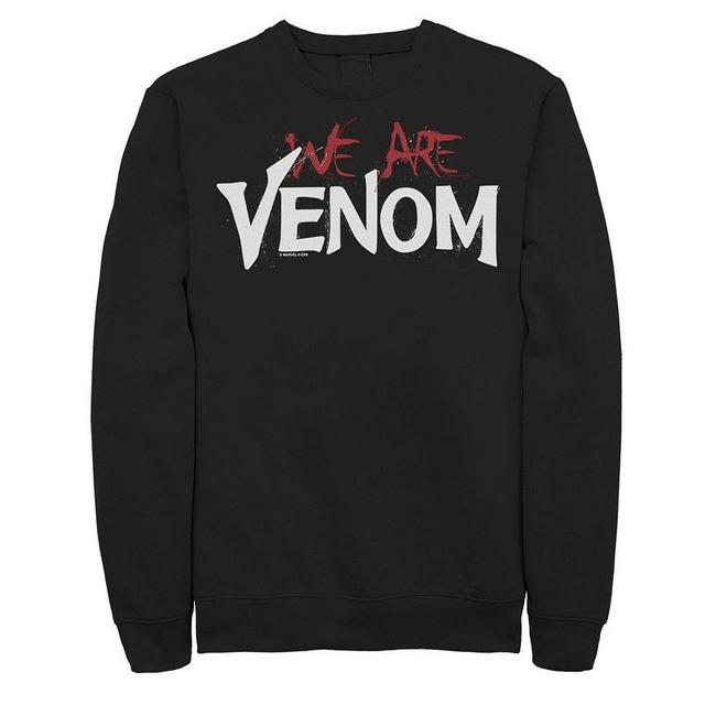 Mens Marvel Venom We Are Venom Splatter Graphic Fleece Pullover Product Image