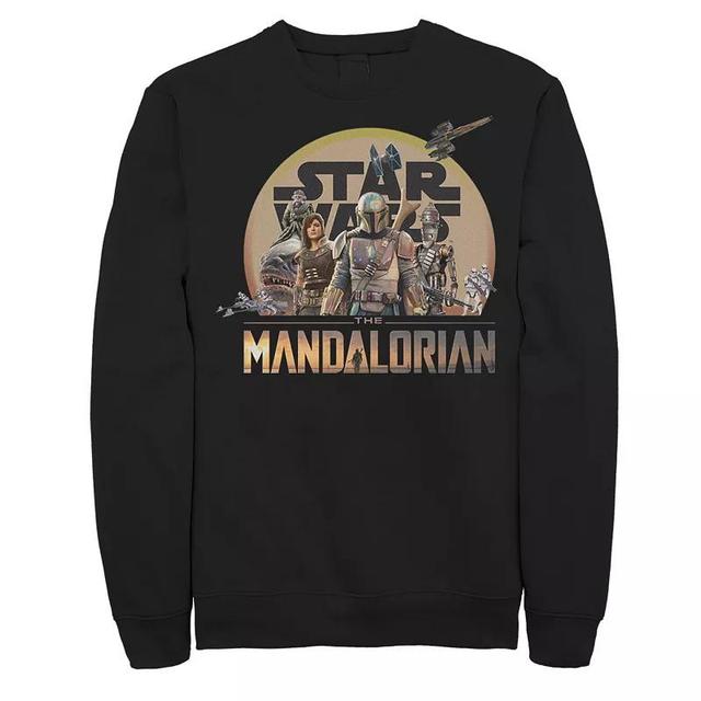 Mens Star Wars The Mandalorian Character Collage Hoodie Product Image