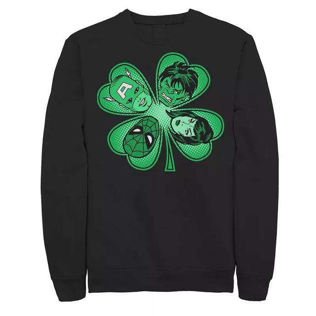 Mens Marvel Avengers Shamrock Head Shot Sweatshirt Product Image