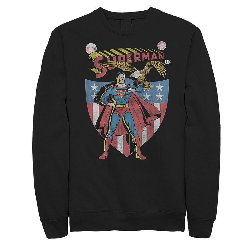 Big & Tall DC Comics Superman Vintage Crest Sweatshirt, Mens Product Image