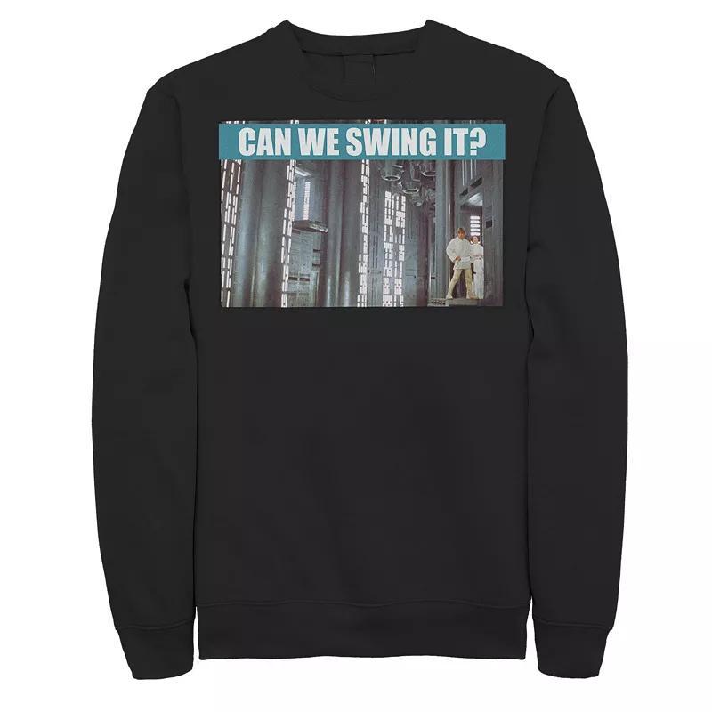 Mens Star Wars Luke & Leia Can We Swing It Sweatshirt Product Image