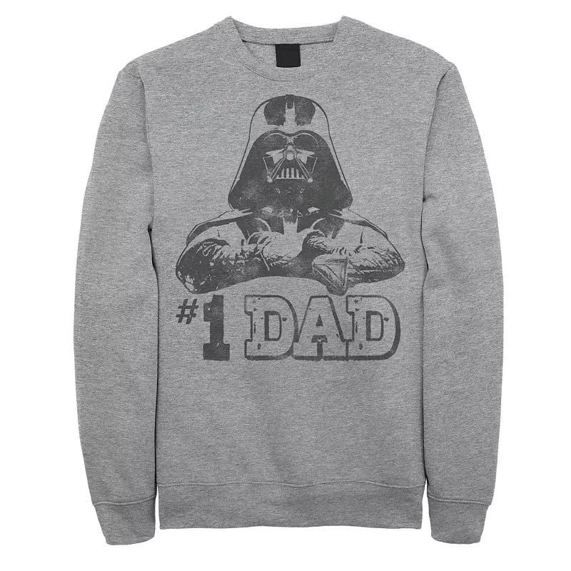 Mens Star Wars Vader #1 Dad Vintage Fathers Day Sweatshirt Product Image