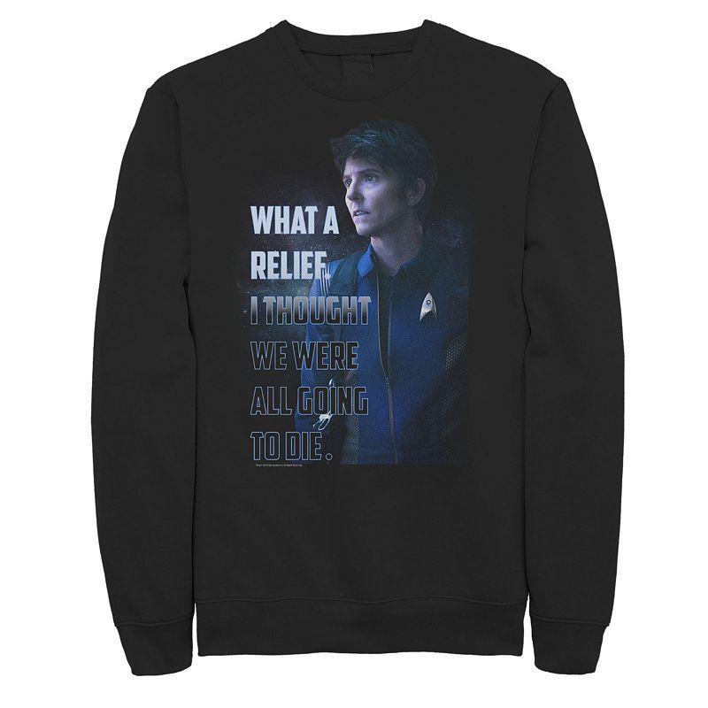 Mens Star Trek Discovery What A Relief Jet Reno Sweatshirt Product Image