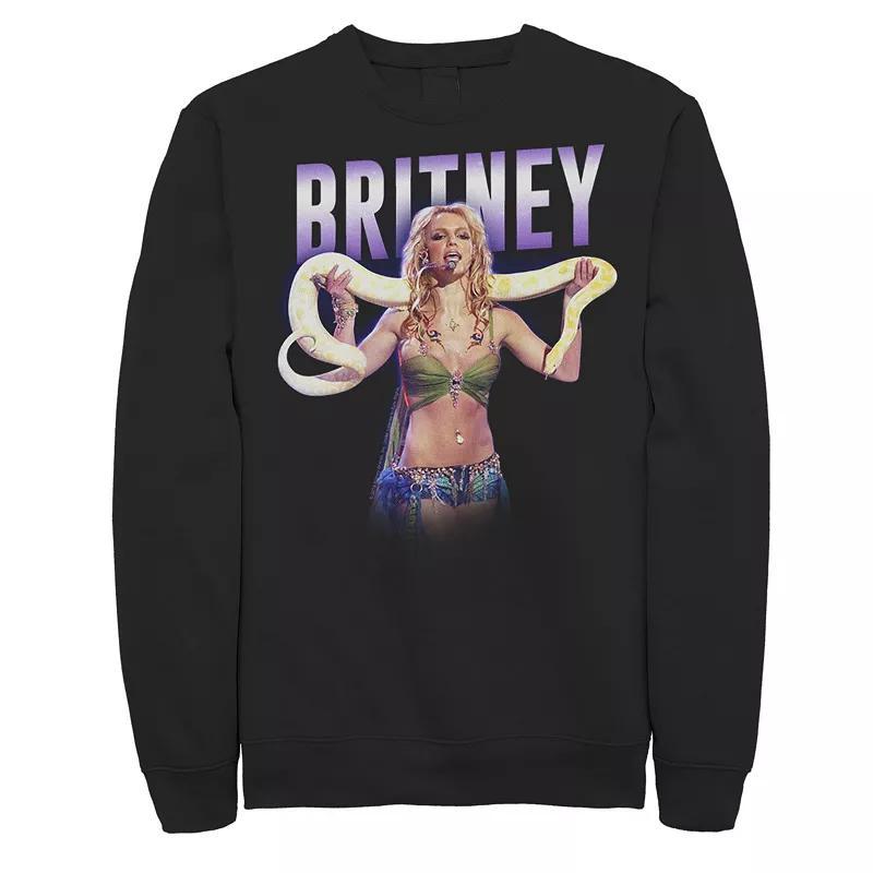 Mens Britney Spears Snake Portrait Sweatshirt Blue Product Image