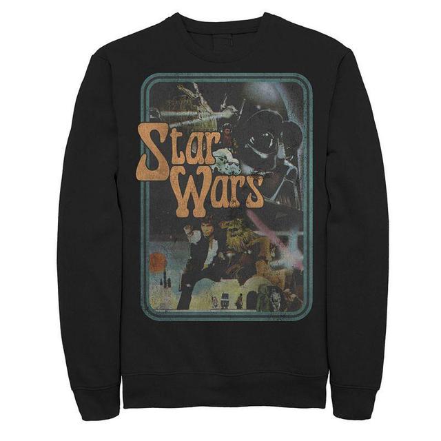 Mens Star Wars Vintage Style Group Portrait Sweatshirt Product Image