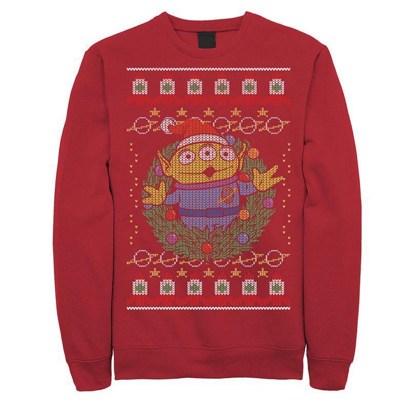 Disney / Pixars Toy Story Alien Mens Greetings Ugly Christmas StyleSweatshirt Product Image