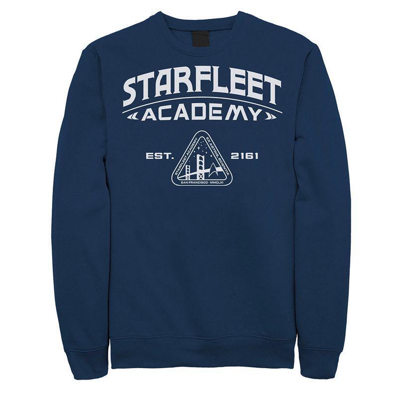 Mens Star Trek Starfleet Academy 2161 Vintage Sweatshirt Blue Product Image