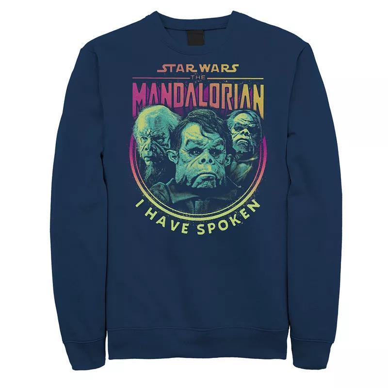 Big & Tall The Mandalorian I Have Spoken Badge Fleece Sweatshirt, Mens Blue Product Image